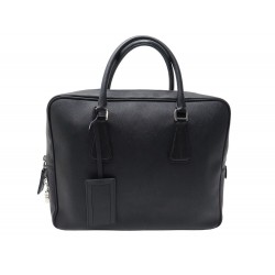 SACOCHE PRADA VA0891 PORTE-DOCUMENTS CUIR SAFFIANO BANDOULIERE BRIEFCASE 3200€