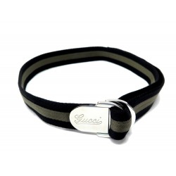 NEUF CEINTURE GUCCI SHERRY LINE D-RING LOGO RAYEE 189812 T100 KAKI BELT 490€