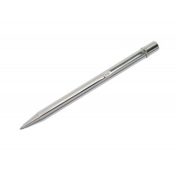 NEUF STYLO BILLE CARTIER MUST II TRINITY GODRON PLAQUE ARGENT BALLPOINT 385€