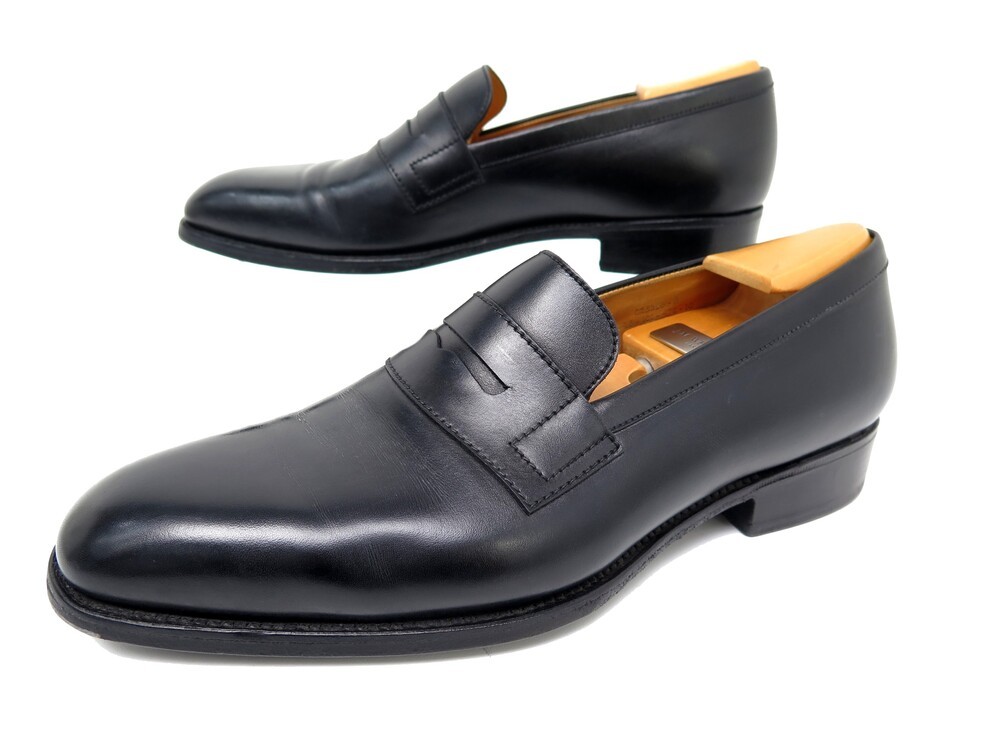 chaussures jm weston 472 mocassins 6d 40 cuir noir