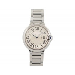 MONTRE CARTIER BALLON BLEU 3005 36 MM QUARTZ EN ACIER PALLADIE STEEL WATCH 6700€