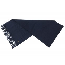 NEUF ECHARPE LORO PIANA EN CACHEMIRE BLEU MARINE NAVY BLUE CASHMERE SCARF 530€