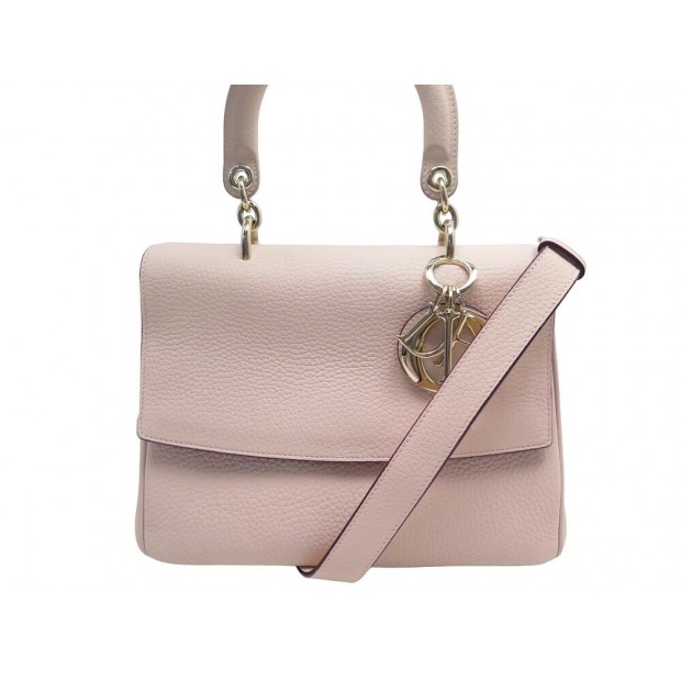 NEUF SAC A MAIN CHRISTIAN DIOR BE SMALL CUIR GRAINE ROSE BANDOULIERE BAG 3450€