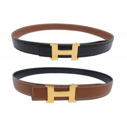 VINTAGE CEINTURE HERMES BOUCLE MINI CONSTANCE H 24MM T78 REVERSIBLE BELT 600€