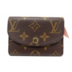 NEUF PORTE MONNAIE LOUIS VUITTON ROSALIE MONOGRAM M62361 MARRON COIN PURSE 320€