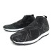 NEUF CHAUSSURES JIMMY CHOO NORWAY STARS 39 BASKET TOILE NOIR SNEAKERS SHOES 595€