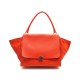 SAC A MAIN CELINE TRAPEZE CUIR ET DAIM ROUGE RED LEATHER & SUEDE HAND BAG 2500€