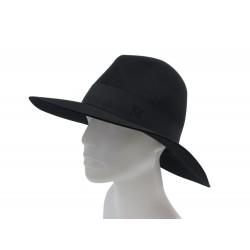 CHAPEAU MAISON MICHEL VIRGINIE S 57 CM EN FEUTRE NOIR BLACK FELT HAT 550€