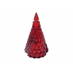 NEUF SAPIN BACCARAT DE NOEL EN CRISTAL ROUGE + BOITE CRYSTAL CHRISTMAS TREE 290€