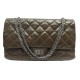 SAC A MAIN CHANEL 2.55 GRAND GM CUIR VERNI MATELASSE BANDOULIERE HAND BAG 10500€