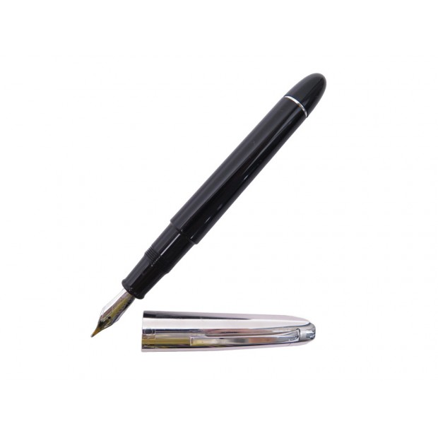 STYLO PLUME OMAS OGIVA A CARTOUCHES METAL ET RESINE STEEL RESIN FOUNTAIN PEN