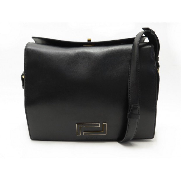 SAC A MAIN LANCEL PIA GM A09608 BANDOULIERE EN CUIR NOIR LEATHER HAND BAG 990€