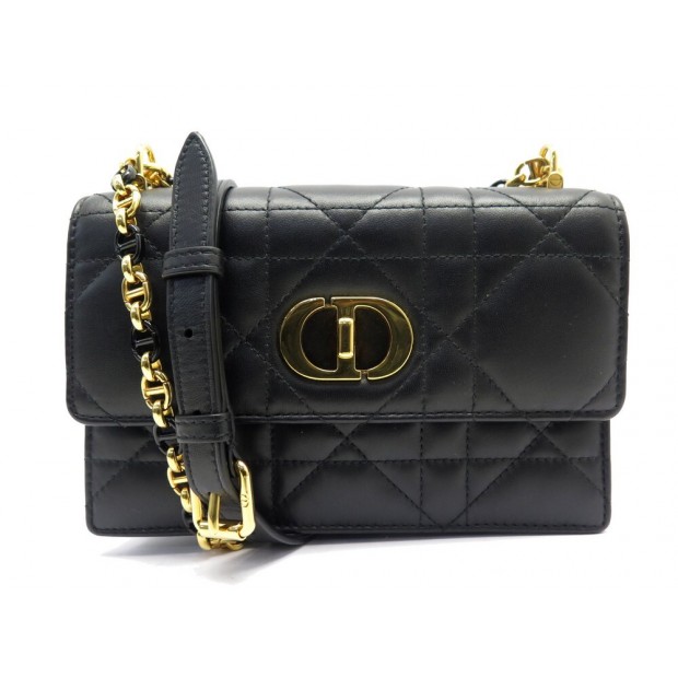 NEUF SAC A MAIN DIOR MINI MISS CARO CUIR NOIR BANDOULIERE BLACK HAND BAG 2600€