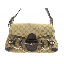 SAC A MAIN GUCCI HORSEBIT 114915 TOILE MONOGRAM MORS & CHAINE SHOUDLER BAG 1590€