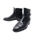 VINTAGE CHAUSSURES BERLUTI BOTTINES A BOUCLE 41.5 7.5 EN CUIR NOIR BOOTS 2000€