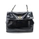 SAC A MAIN YVES SAINT LAURENT 229563 MUSE TWO GM CUIR VERNI NOIR HAND BAG 2275€