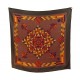 CHALE HERMES PSYCHE EN SOIE MARRON CARRE 140 CM SILK SCARF SHAWL BROWN 860€