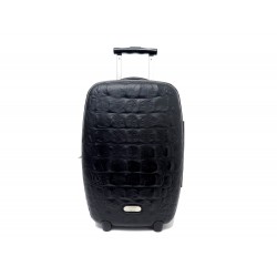 VALISE ALEXANDER MCQUEEN X SAMSONITE BLACK LABEL TROLEY FACON CROCO ED LIMITEE