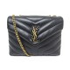 NEUF SAC A MAIN YVES SAINT LAURENT LOULOU SMALL 494699 NOIR MATELASSE BAG 2400€