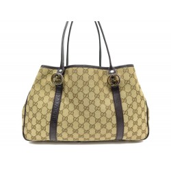 SAC A MAIN GUCCI TWINS GG CANVAS TOTE 232957 TOILE JACQUARD CABAS HAND BAG 1380€