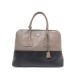 SAC A MAIN PRADA BAULETTO BL872T CABAS CUIR TAUPE & NOIR TOTE HAND BAG 2580€