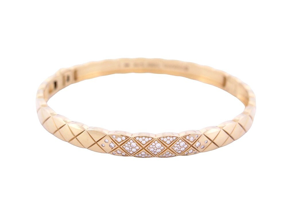 bracelet chanel coco crush matelasse j11763 20 or