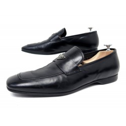 CHAUSSURES PRADA MOCASSINS 01649 7.5 IT 42.5 FR CUIR NOIR + BOITE LOAFERS 920€