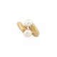BAGUE CARTIER TOI ET MOI TAILLE 50 PERLES & OR JAUNE 18K YELLOW GOLD PEARLS RING