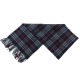 VINTAGE ECHARPE BURBERRY CHECK CLASSIQUE MOTIF TARTAN BLEU MARINE SCARF 400€