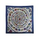 VINTAGE FOULARD HERMES CARROSSERIES SOIE BLEU MARINE NAVY BLUE SILK SCARF 495€