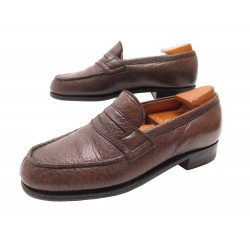 CHAUSSURES JM WESTON MOCASSINS 182 3.5E 37.5 L 38 CUIR PECARI + EMBAUCHOIRS 820€