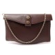 VINTAGE SAC A MAIN DELVAUX POCHETTE BANDOULIERE EN CUIR MARRON LEATHER HAND BAG