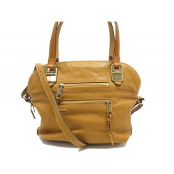 SAC A MAIN CHLOE ANGIE EN CUIR CAMEL BANDOULIERE STRAP LEATHER TOTE BAG 1840€