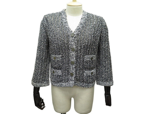 veste chanel cardigan boutons logo cc p43293k04428 m