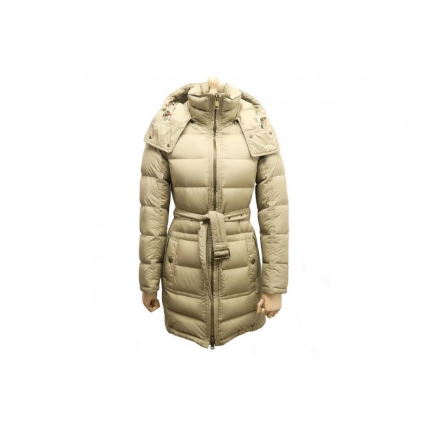 MANTEAU LONG BURBERRY S 36 DOUDOUNE MATELASSEE BEIGE BLOUSON QUILTED COAT 950€