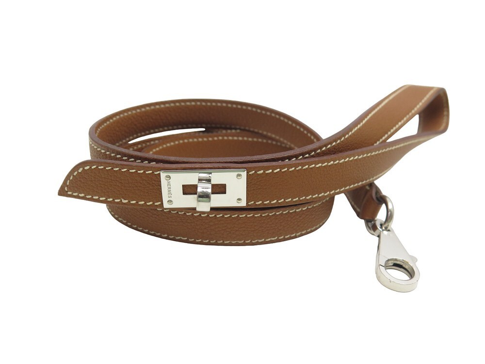 laisse pour chien hermes fermoir kelly cuir togo gold