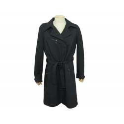 ROBE LOUIS VUITTON EFFET TROMPE L'OEIL VESTE RW142B L 44 NOIRE BLACK DRESS 3500€