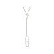 COLLIER HERMES SAUTOIR EVER CHAINE D'ANCRE 80CM ARGENT 925 33GR SILVER NECKLACE