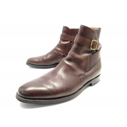 CHAUSSURES CHURCH'S BOTTINES BLETSOER 7F 41 A BOUCLE EN CUIR MARRON BOOTS 1070€