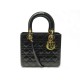 SAC A MAIN LADY DIOR MEDIUM CUIR CANNAGE VERNI BANDOULIERE HAND BAG PURSE 5900€