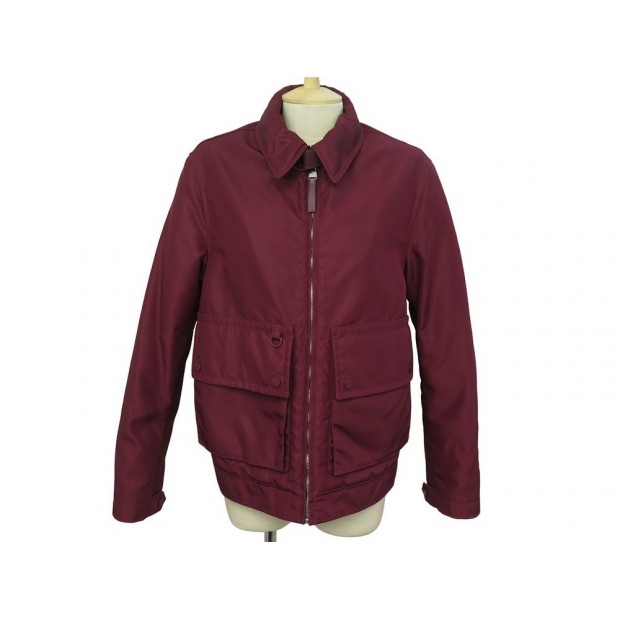 VESTE LOUIS VUITTON BLOUSON S 48 EN NYLON BORDEAUX COAT JACKET 2300€