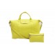 SAC A MAIN LONGCHAMP LONGCHAMP LE PLIAGE L VOYAGE CUIR JAUNE + POCHETTE BAG 590€