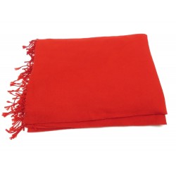 COUVERTURE HERMES PLAID ROUGE 135x170CM CACHEMIRE JETE DE CANAPE BLANKET 1590€