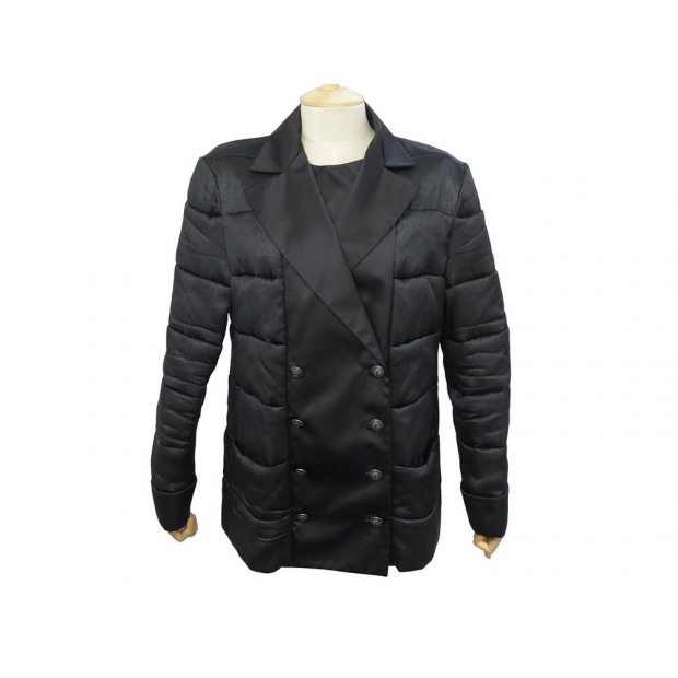 MANTEAU CHANEL DOUDOUNE P59047V43456 42 L DOUBLE BOUTONNAGE BLOUSON COAT 8000€