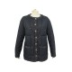 NEUF MANTEAU CHANEL DOUDOUNE T 42 L BOUTONS CC BANDES TWEED BLOUSON COAT 9300€