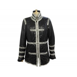 MANTEAU CHANEL BLOUSON IMPERMEABLE & FINITION TWEED P36675V26305 42 L COAT 8000€