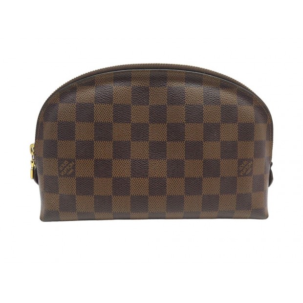 NEUF POCHETTE LOUIS VUITTON COSMETIQUE MM TOILE DAMIER EBENE TROUSSE POUCH 530€