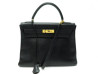 sac a main hermes kelly 32 retourne en cuir togo noir