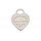 PENDENTIF TIFFANY & CO CHARM PLAQUE COEUR PLEASE RETURN TO ARGENT PENDANT 200€