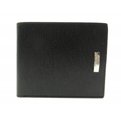 NEUF PORTEFEUILLE ST DUPONT PORTE MONNAIE EN CUIR NOIR NEW LEATHER WALLET 210€